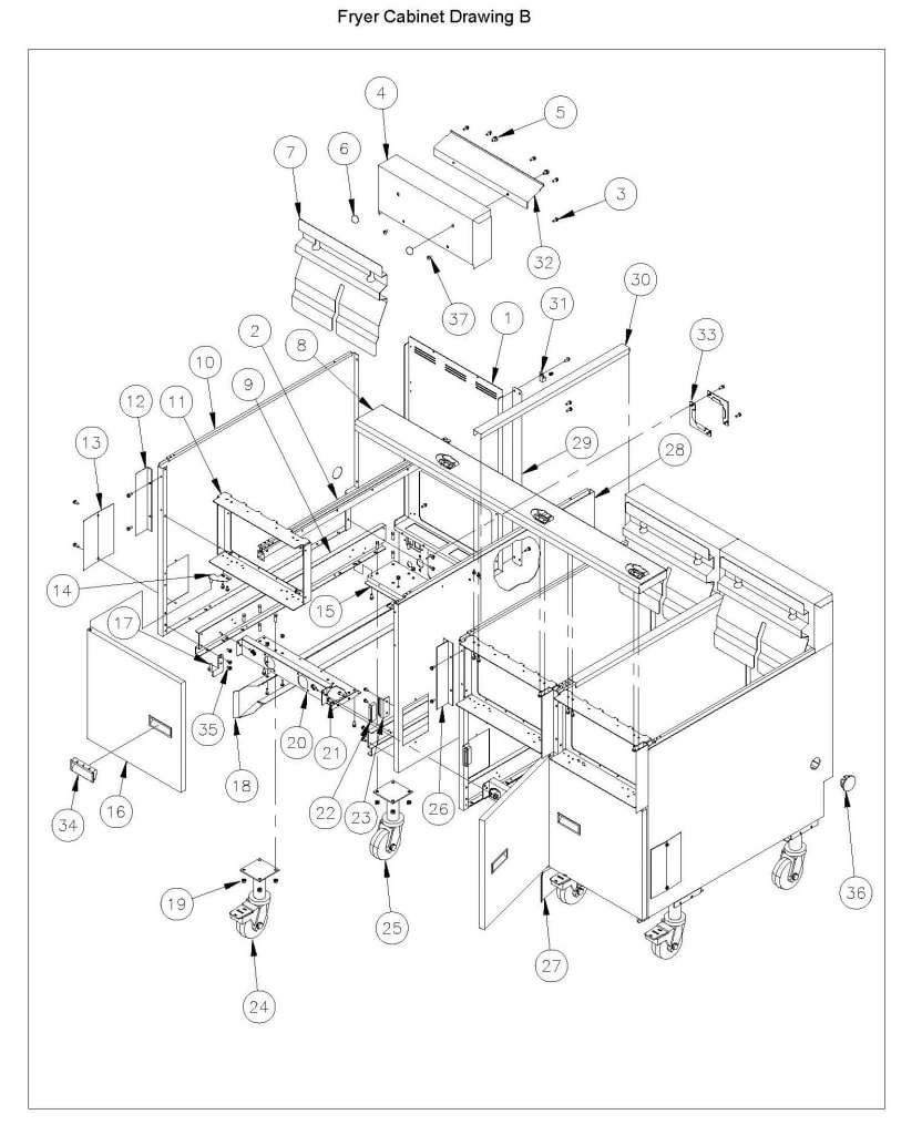 Anets FDAEP318RD Fryer Filtration – 3 Fryer Filter Drawer System