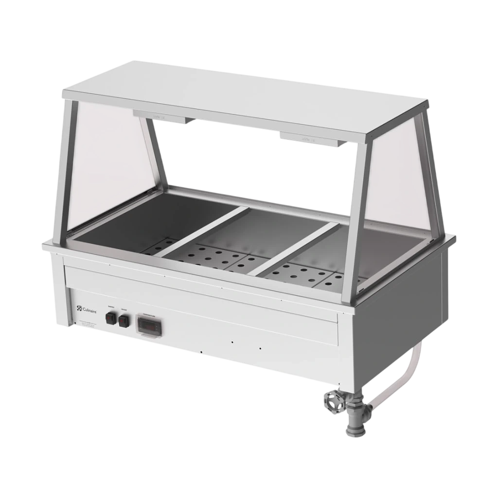 Culinaire CH.BM.D.GA.3 Drop-In Bain Marie – 3 Bay, A-Frame
