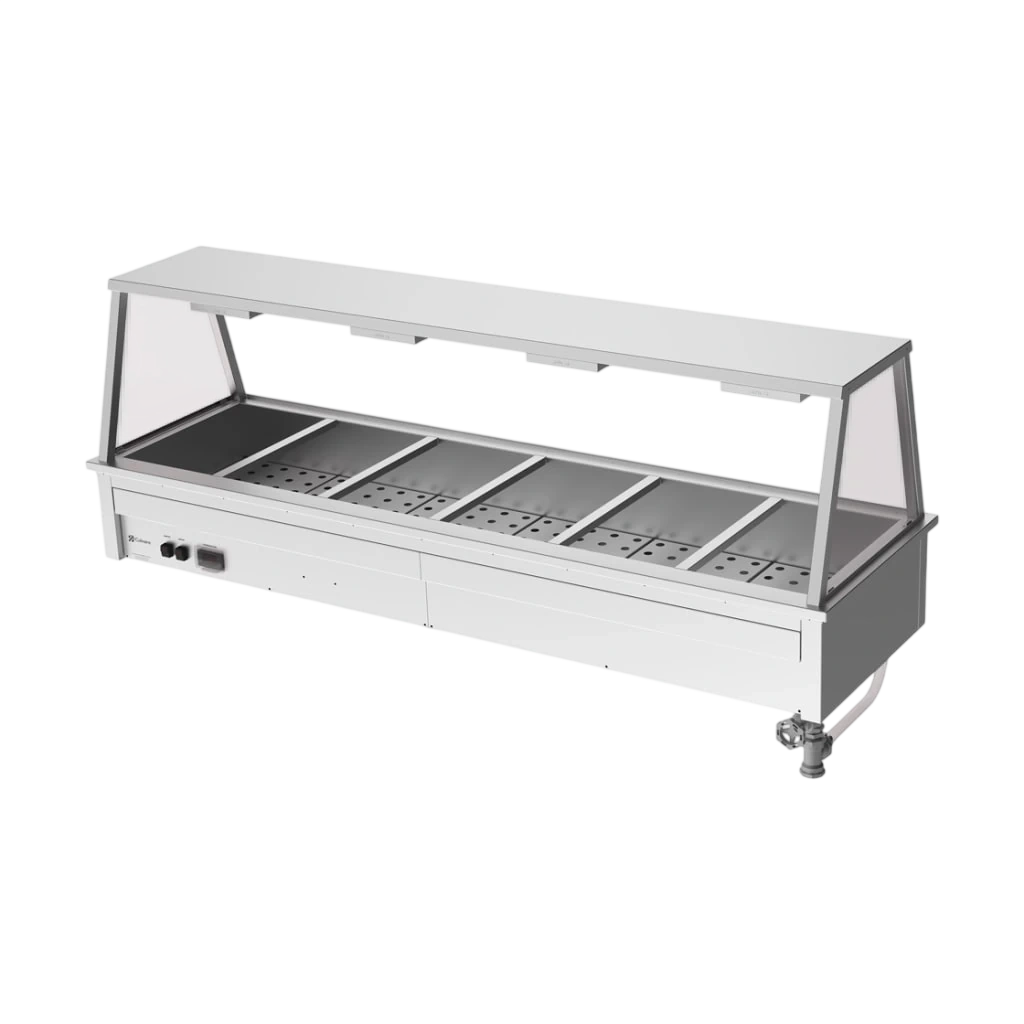 Culinaire CH.BM.D.GA.6 Drop-In Bain Marie – 6 Bay, A-Frame