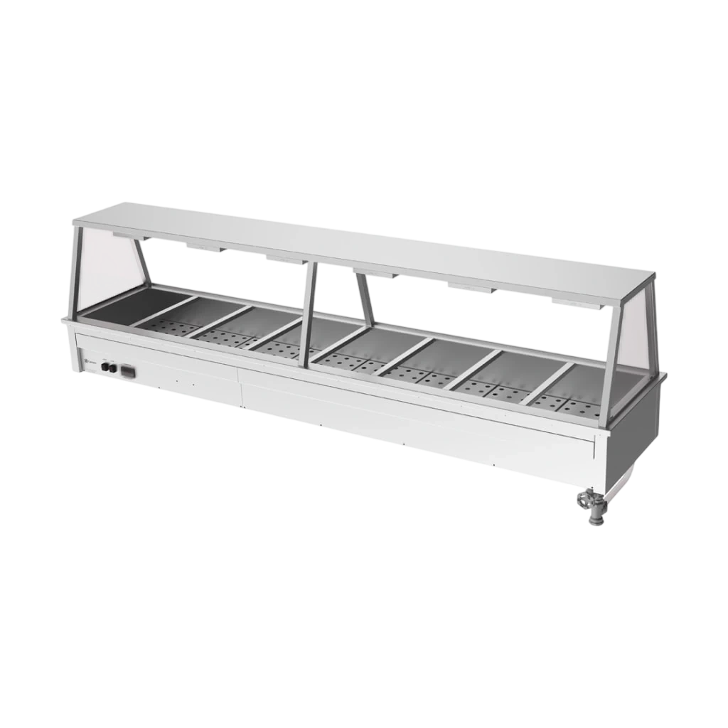 Culinaire CH.BM.D.GA.8 Drop-In Bain Marie – 8 Bay, A-Frame