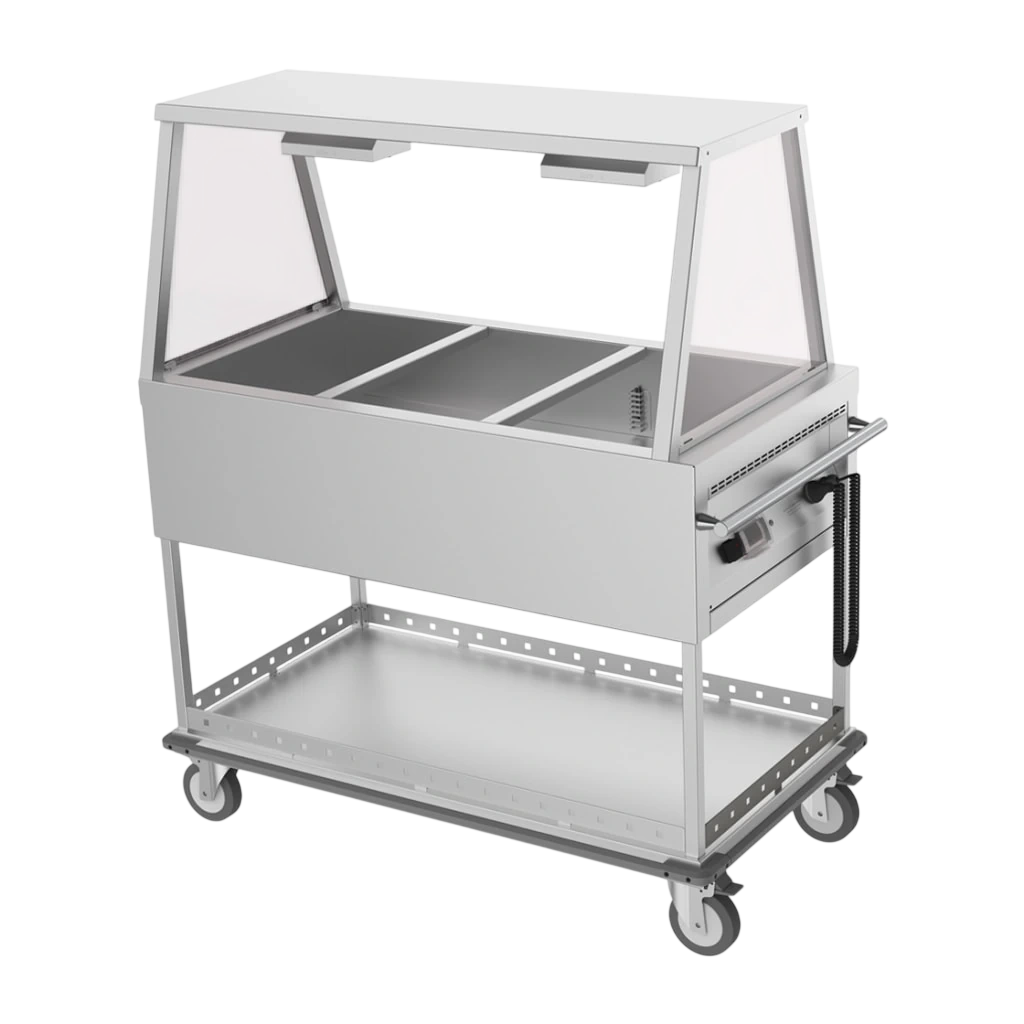 Culinaire CH.BMM.GA.3 mobile three-bay bain marie with A-frame gantry