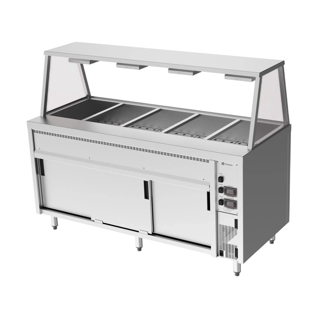 Culinaire CH.BMH.I.GA.5 Hot Food Bain Marie – 5 Bay, Island with A-Frame Gantry