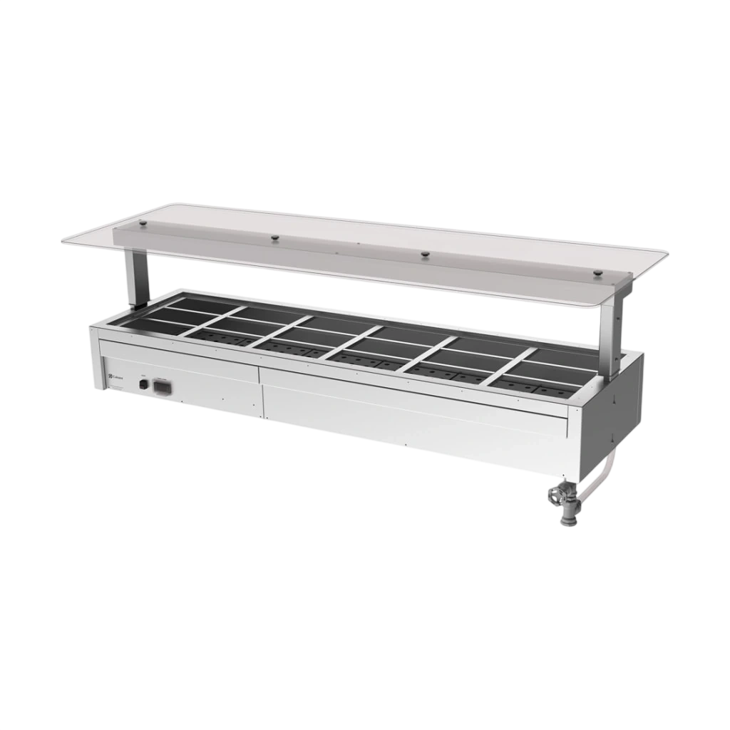 Culinaire CH.BMC.U.GSF.6 Hot Food Bain Marie – 6 Bay, Under Bench