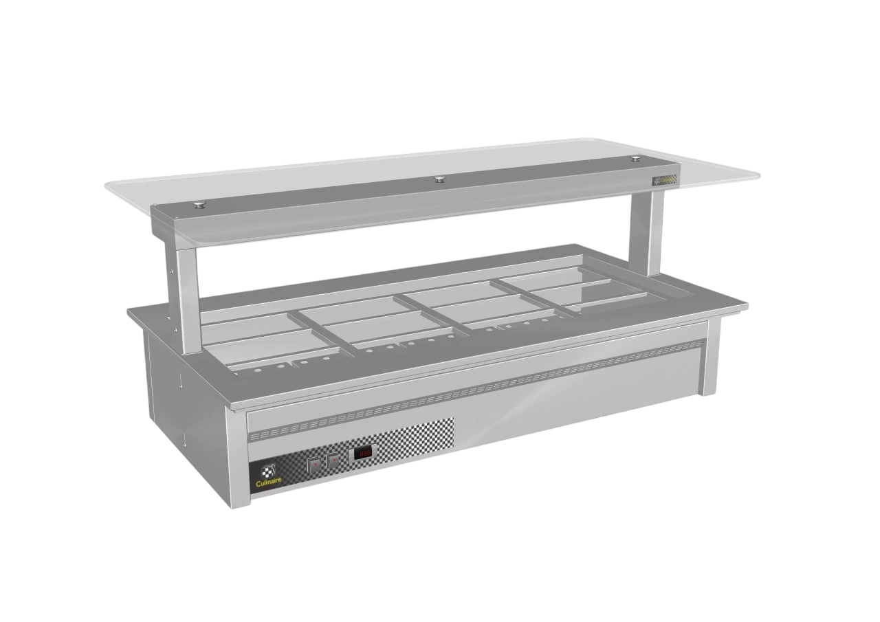 Culinaire CH.BMC.D.GSF.4 Hot Food Bain Marie – 4 Bay, Drop-in