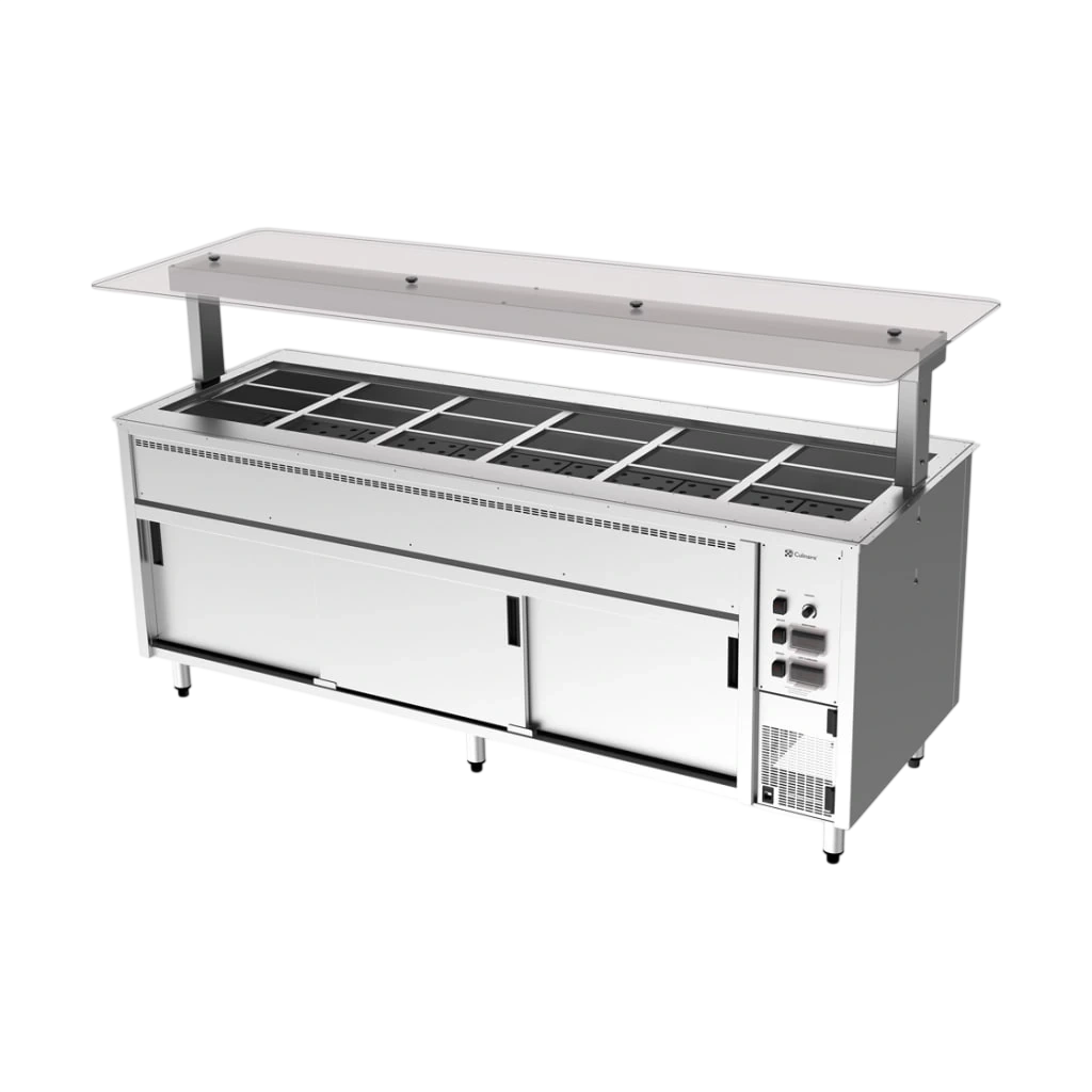 Culinaire CH.BMHC.U.GSF.6 Hot Food Bain Marie – 6 Bay, Under Bench