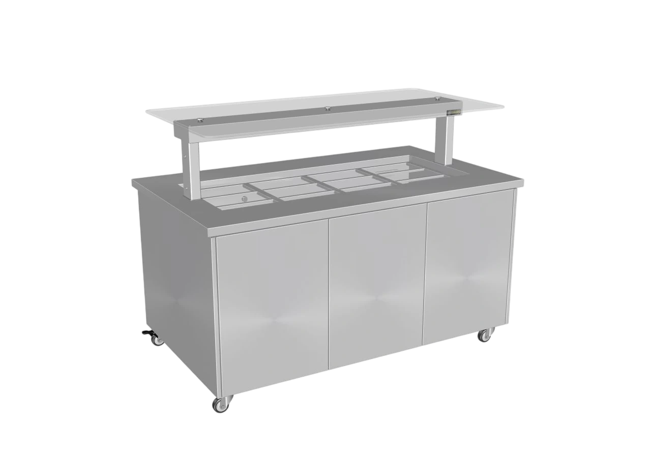 Culinaire CH.IBSS.BMC.U.GSF.4 Hot Food Bain Marie – 4 Bay, S/S Top & Panels