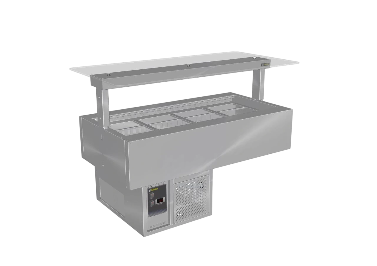 Culinaire CR.CWCF.U.GSF.4 Hot Food Bain Marie – 4 Bay, Under Bench
