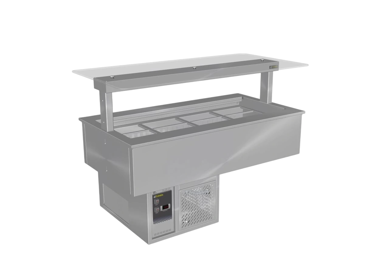 Culinaire CR.CWCF.D.GSF.4 Hot Food Bain Marie – 4 Bay, Drop-In