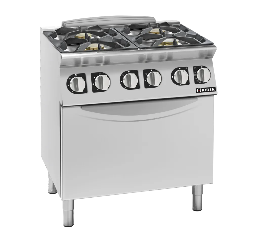 Giorik CG740ET Cooktop – 4 x Gas Burners / Standard Electric Oven