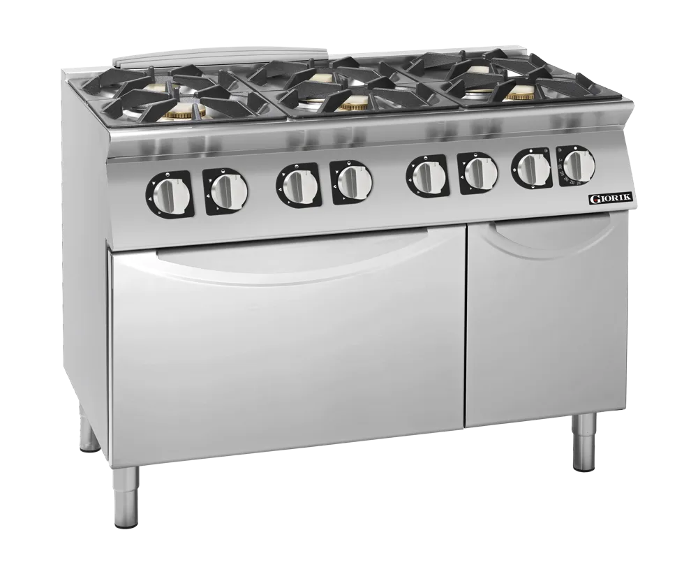 Giorik CG760ET Cooktop – 6 x Gas Burners / Standard Electric Oven