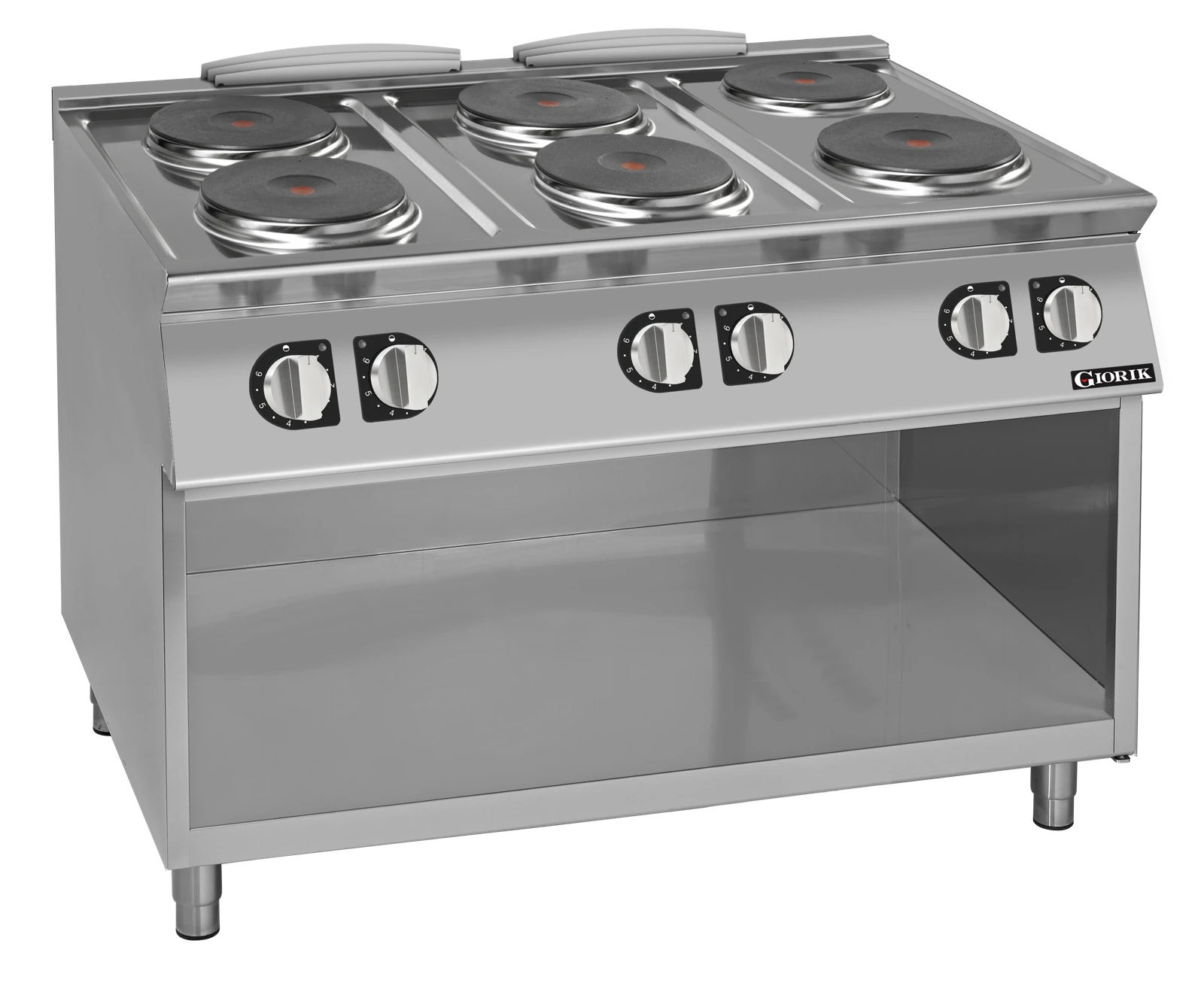 Giorik CE76TGT Cooktop On Stand – 6 x Round Hot Plates