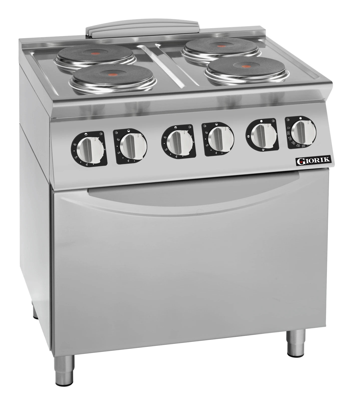 Giorik CE74TET Cooktop – 4 x Round Hot Plates / Standard Electric Oven
