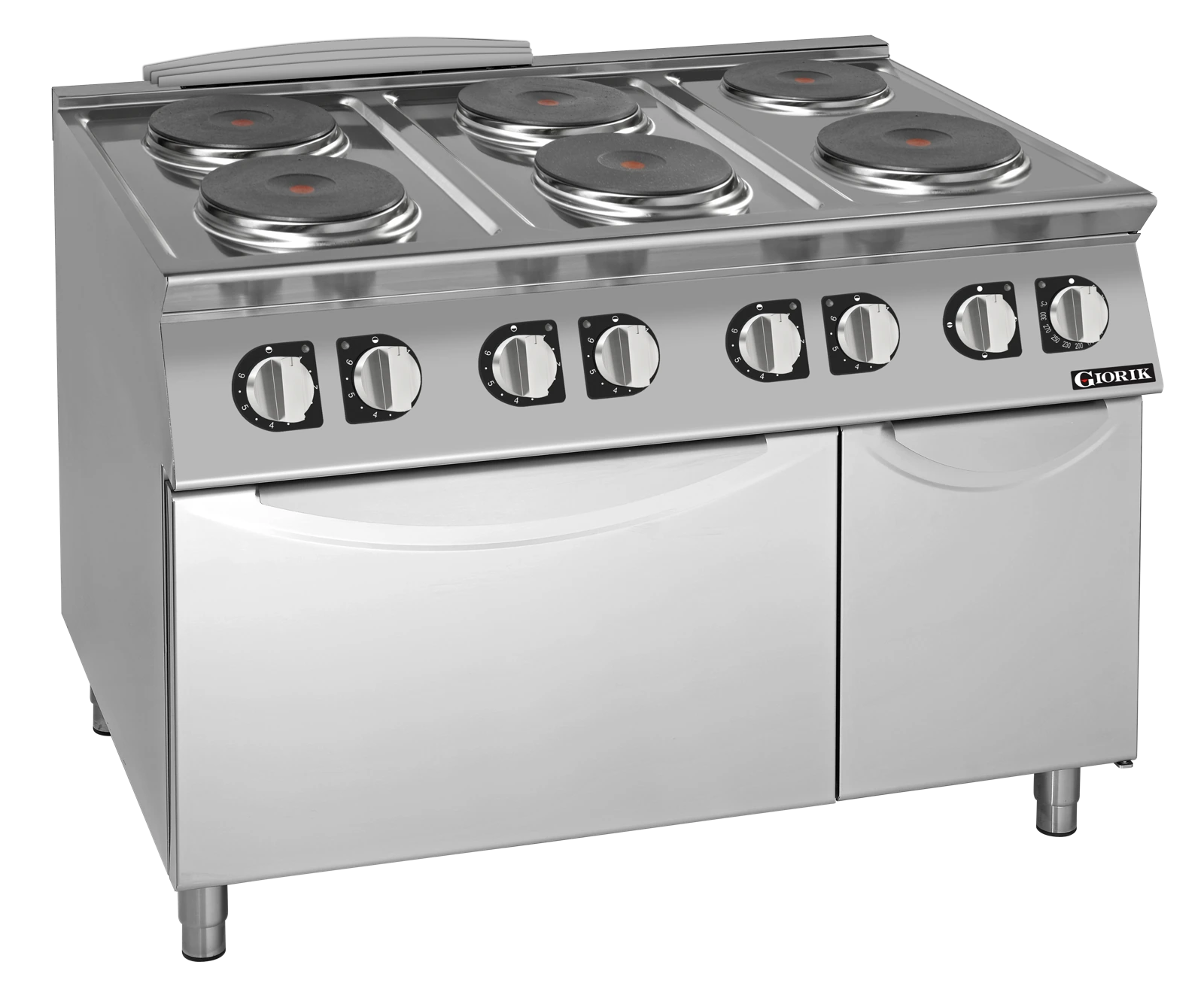 Giorik CE76TET Cooktop – 6 x Round Hot Plates / Standard Electric Oven