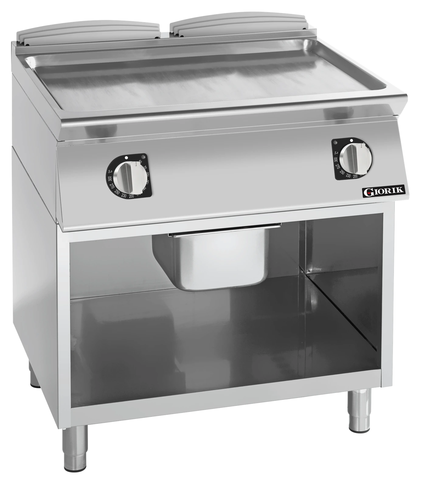 Giorik FLE741GCRXT Cooktop On Stand – 800mm - Smooth Satin Chrome Plate
