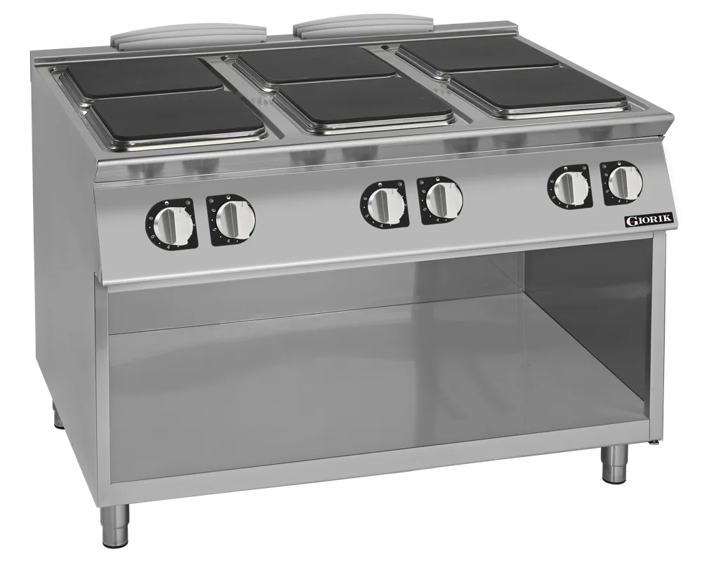 Giorik CE96QGT Cooktop On Stand – 6 x Square Hot Plates