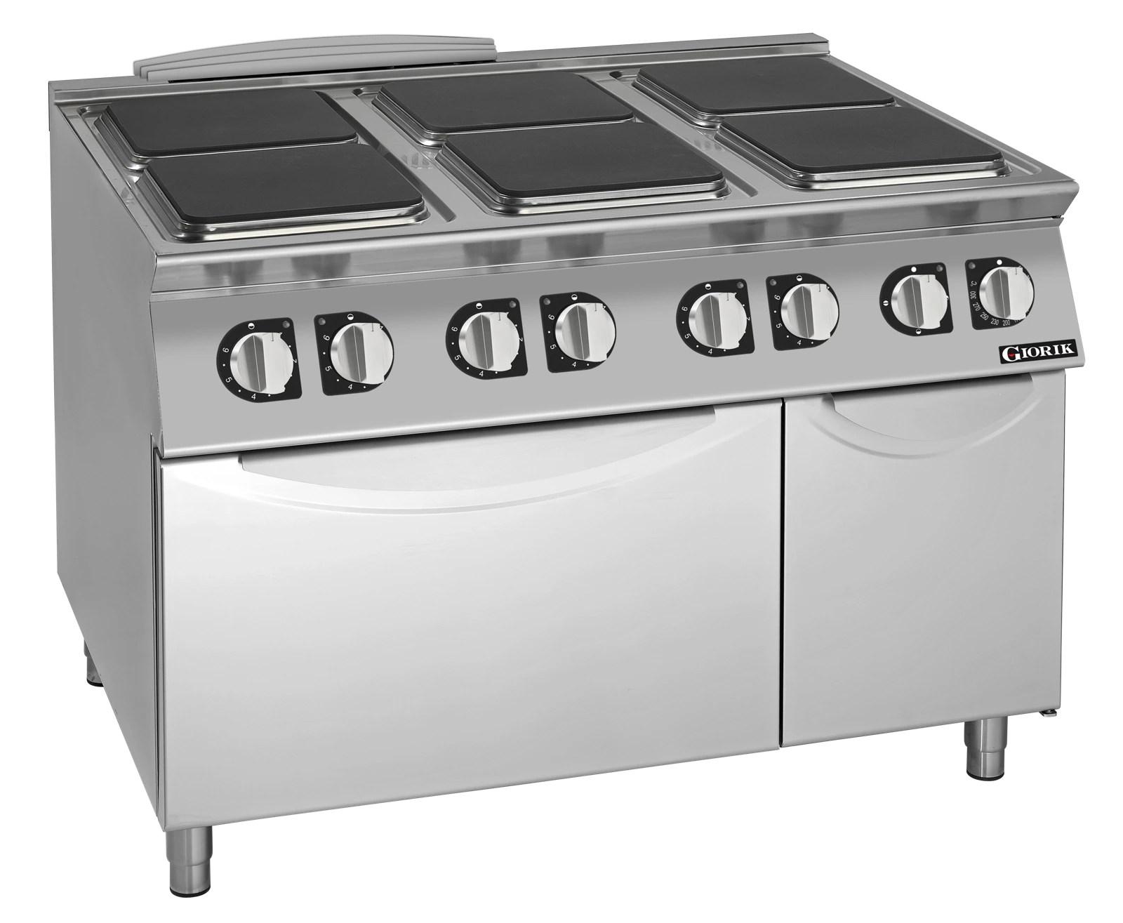Giorik CE96QET Cooktop – 6 x Square Hot Plates / Standard Electric Oven