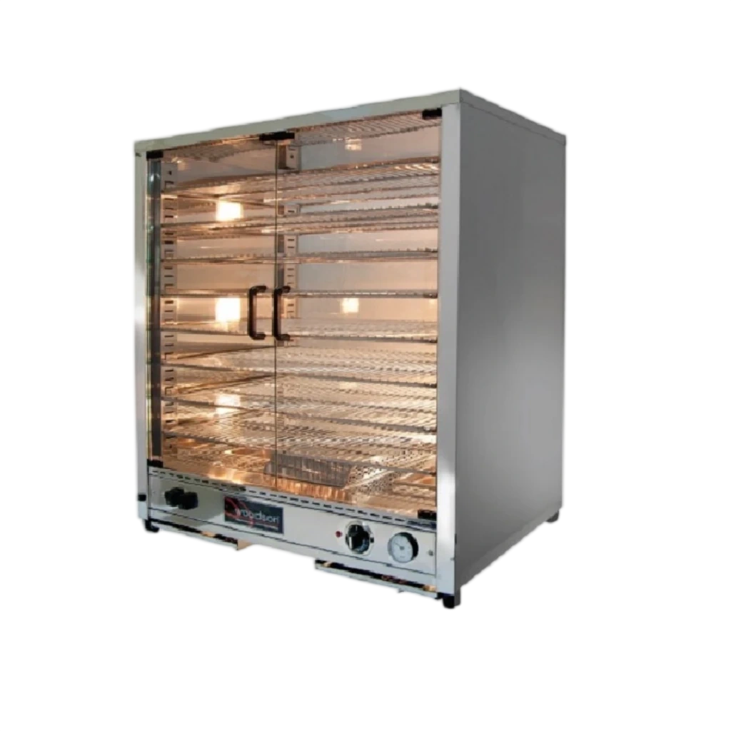 Woodson W.PIP200C 200-pie warmer with glass swing and sliding doors