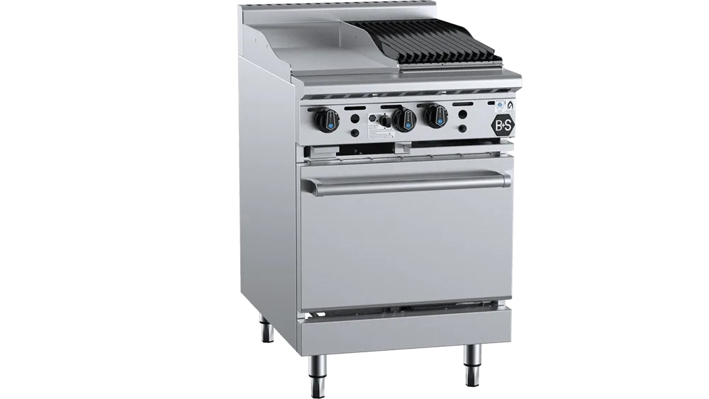 B+S OV-GRP3-CBR3 Oven with 300mm Grill Plate & 300mm Char Broiler