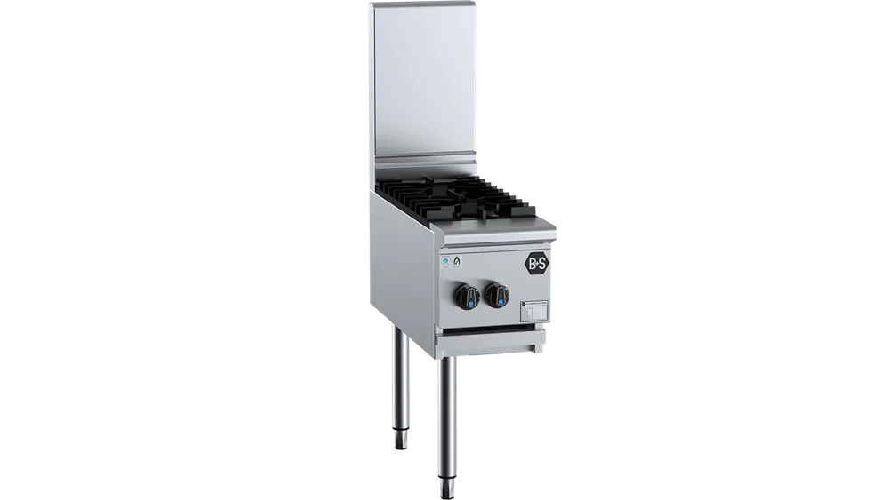 B+S BAWBT-SB2L Two burner boiling top Left side Wok Attachment