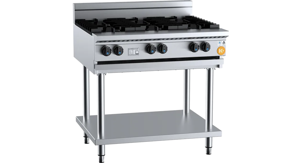 B+S KBT-SB6 Six Burner Boiling Top On Stand