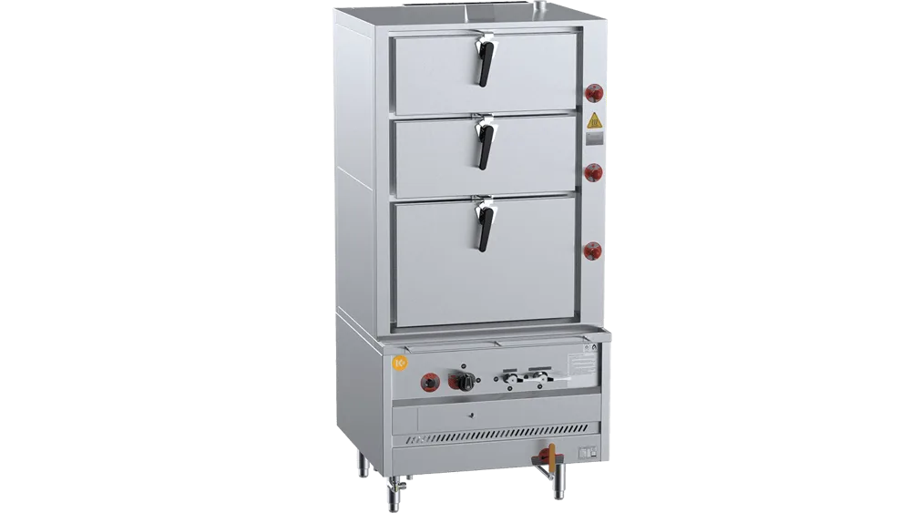 B+S DSK-3L Triple Deck Steamer Including Filter