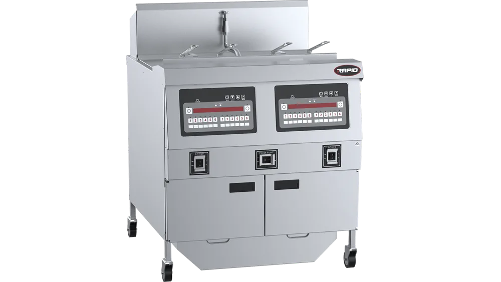 B+S RF-2E Rapid Electric Fryers - Two Pan Four Basket Electric Fryer