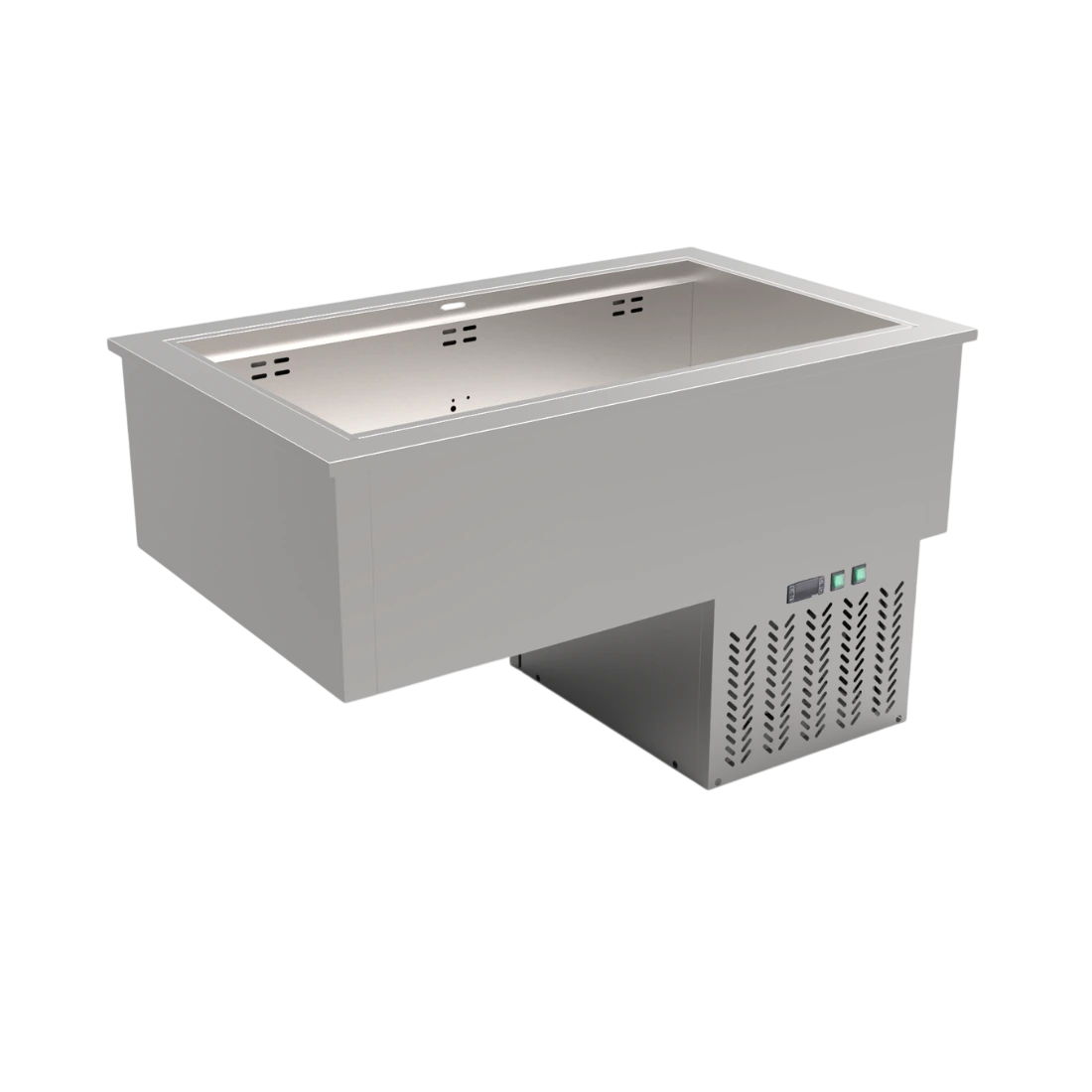 Thermaster 3×GN 1/1 Capacity Ventilated Static Cold Bain Marie Trays - GN3-VA
