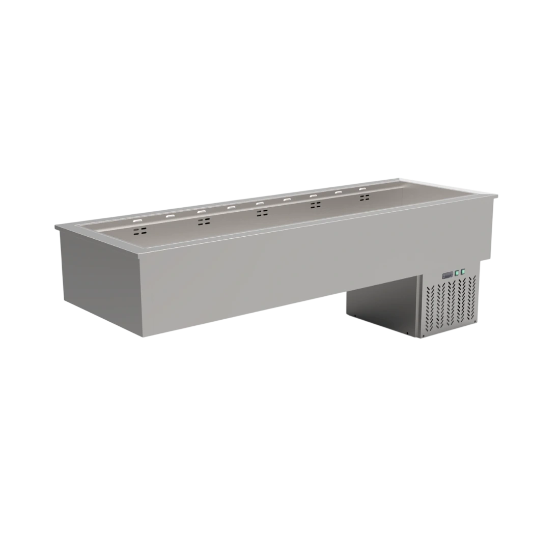 Thermaster 6×GN 1/1 Capacity Ventilated Static Cold Bain Marie Trays - GN6-VA
