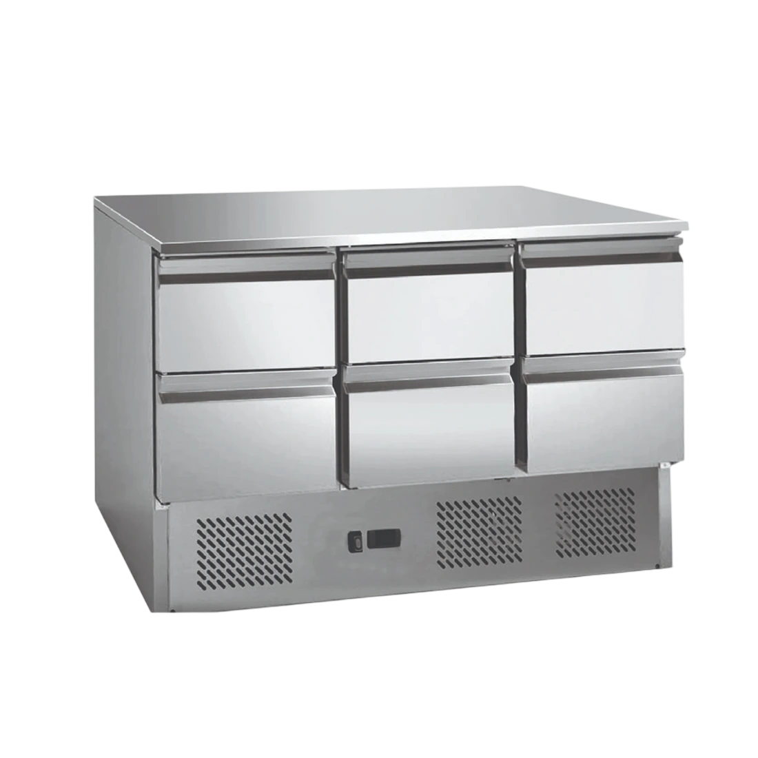 Thermaster GNS1300-6D 6 drawers S/S Compact Workbench Fridge