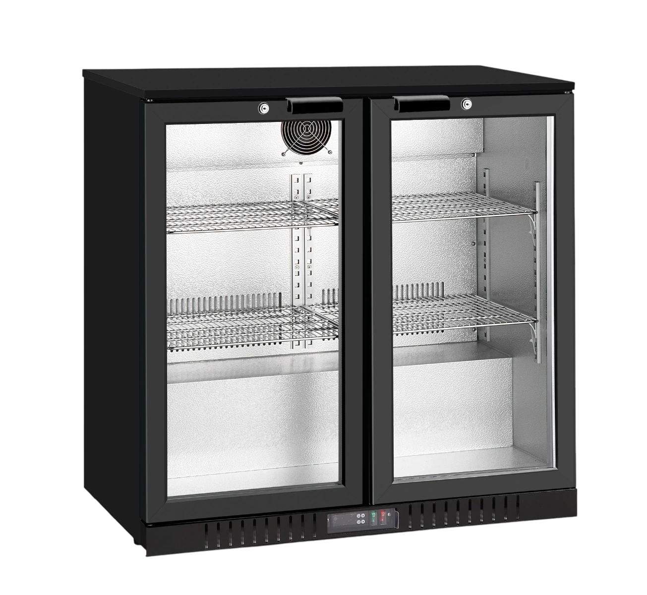 Thermaster LG-208TD Glass Doors Bar Fridge/Cooler with heater switch