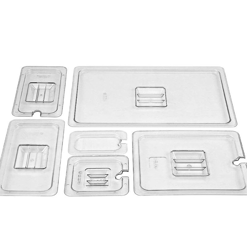 Kitchen Knock 398758 Gastronorm Pan Lid - PolyCarbonate 1/1 - Clear / Notched