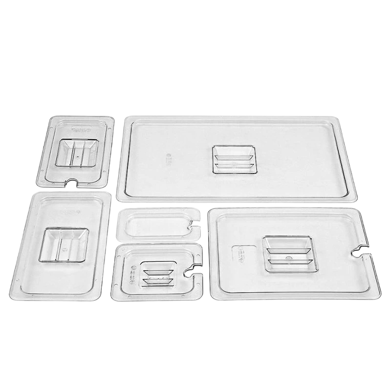 Kitchen Knock 398761 Gastronorm Pan Lid - PolyCarbonate 1/6 - Clear / Notched