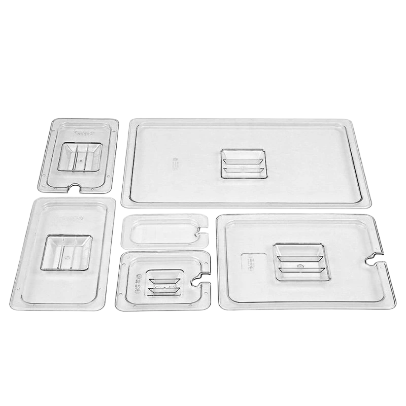 Kitchen Knock 398762 Gastronorm Pan Lid - PolyCarbonate 1/9 - Clear / Notched