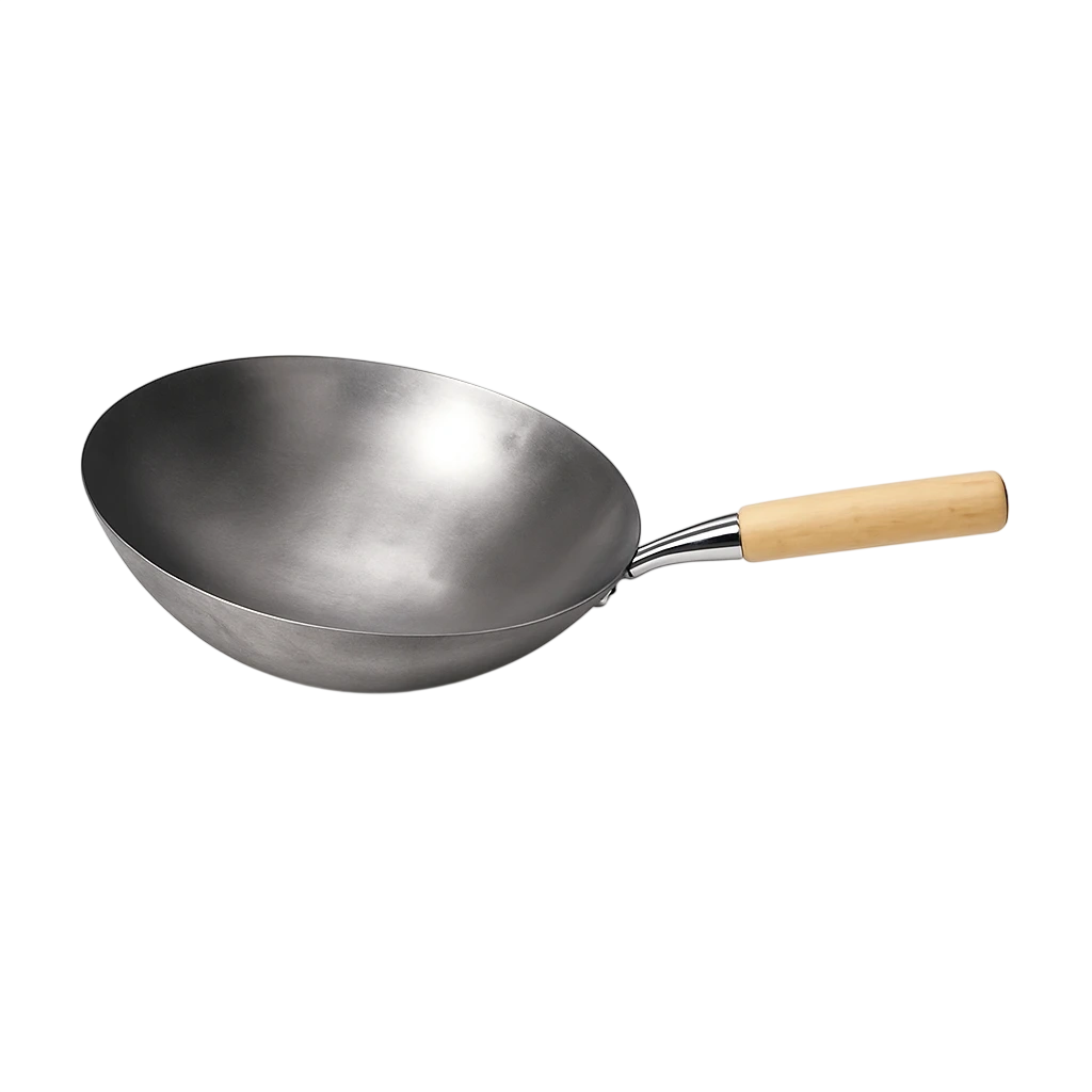 Kitchen Knock 403546 Wok - Iron Wooden Handle - Ø380mm - 15"