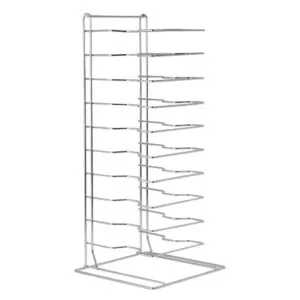 Vogue F026 benchtop pizza rack 11 slot stainless steel 705x300x300mm – Australia
