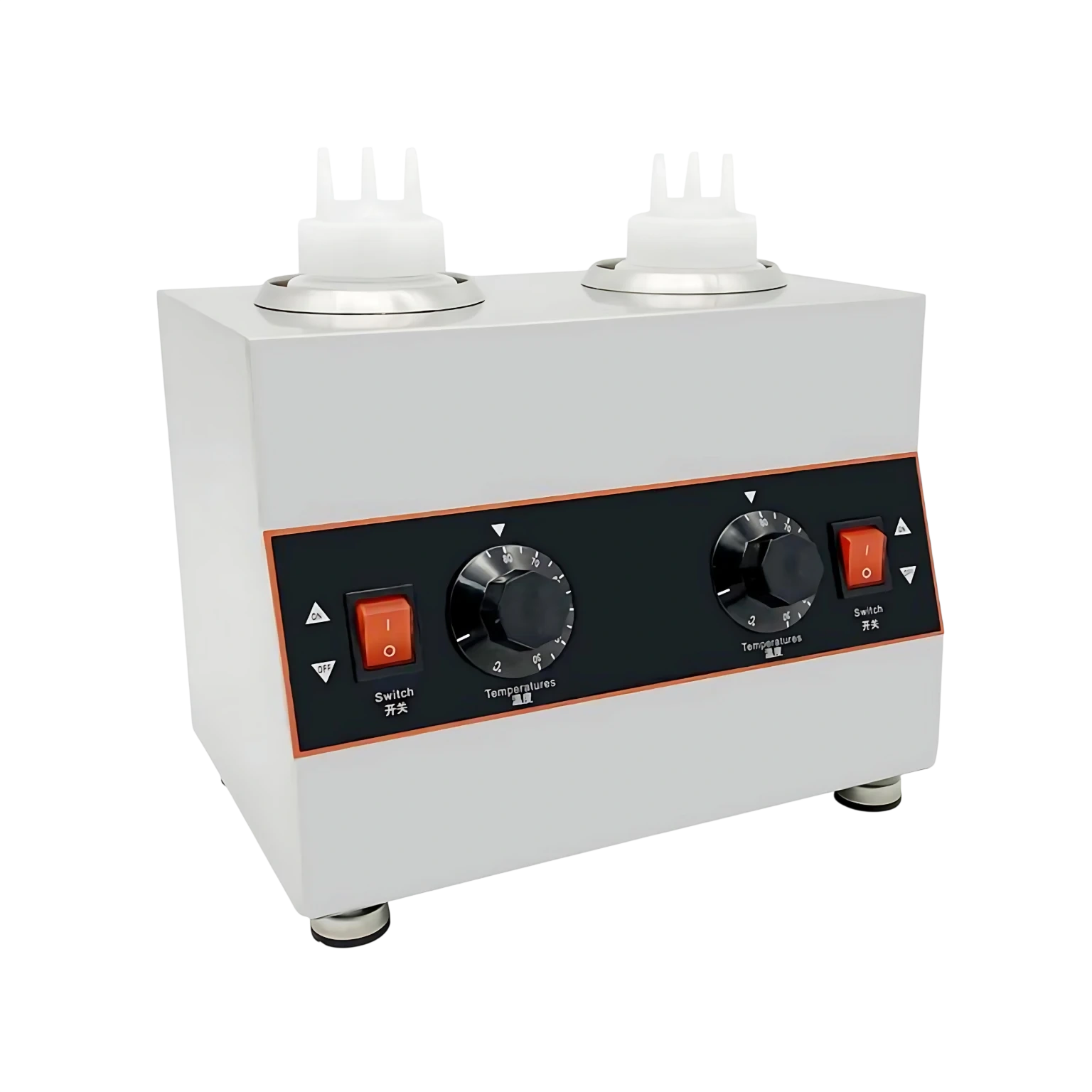 Kitchen Knock 620973 2-Grid Electric Sauce Warmer — 285 × 195 × 230mm