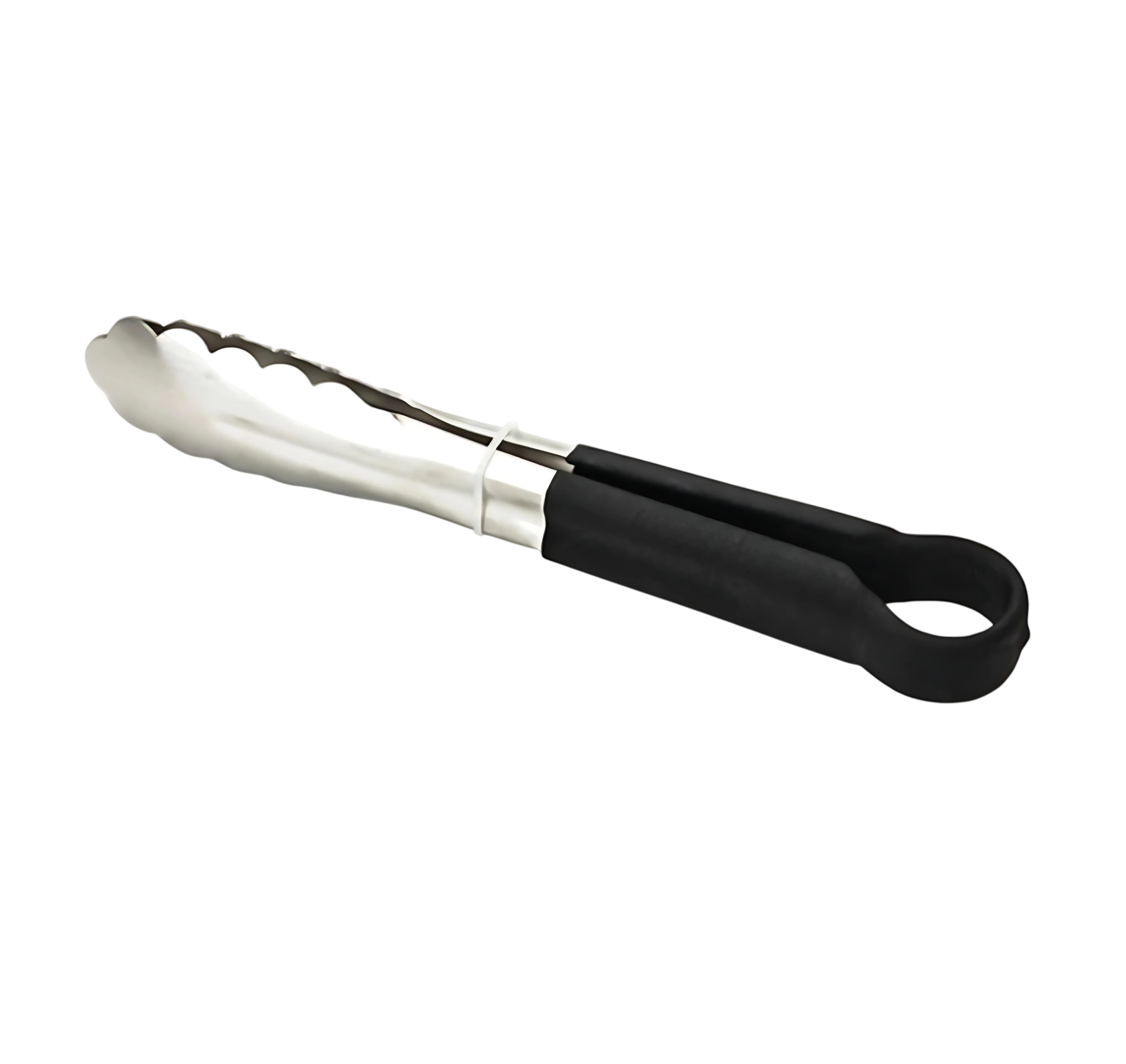 Kitchen Knock 009466 Tongs - S/S Anti-Slippery - Black - 255mm - 10"