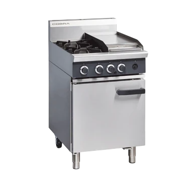 Cobra CR6C - 600mm Two Burner / Griddle Gas Range Static Oven