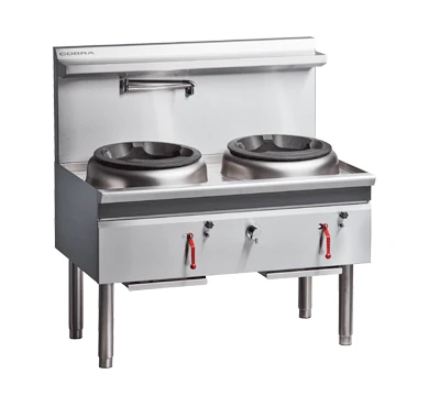 Cobra CW2H-CC - 1200mm Gas Waterless Wok with 2 Chimney burners