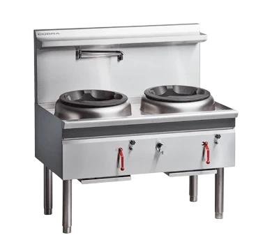 Cobra CW2H-CC - 1200mm Gas Waterless Wok with 2 Chimney burners