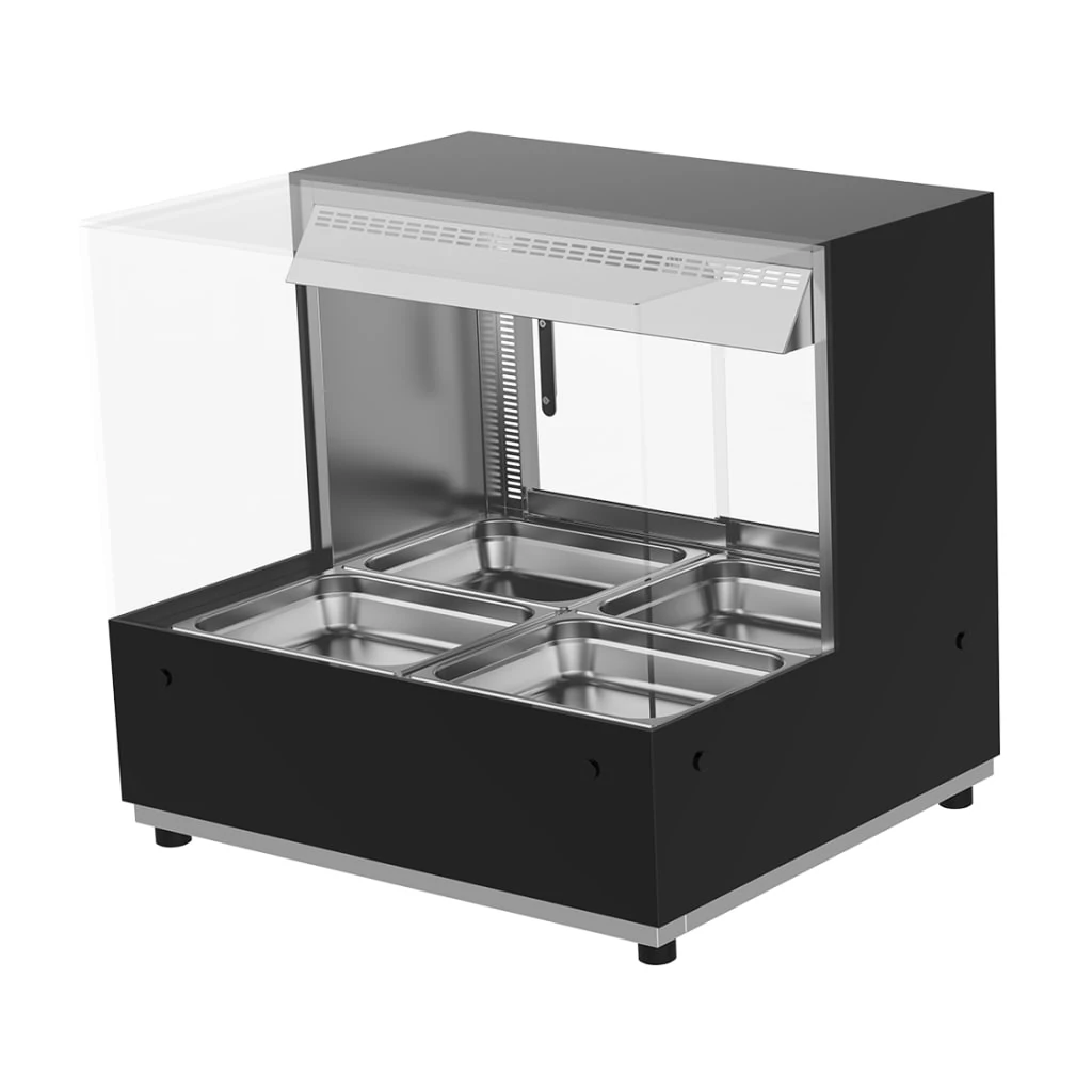 Woodson WH.HFSQB22 two-row square hot food display