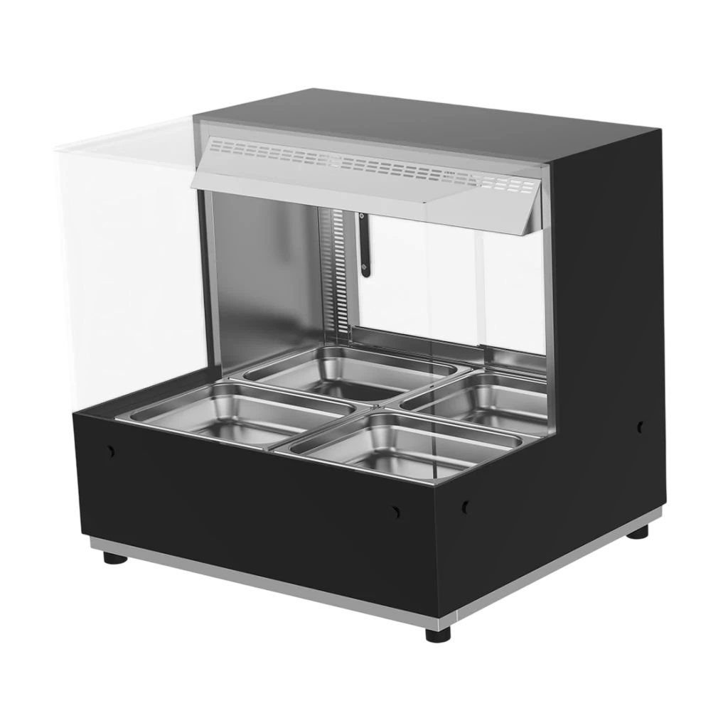 Woodson WH.HFSQB22 two-row square hot food display