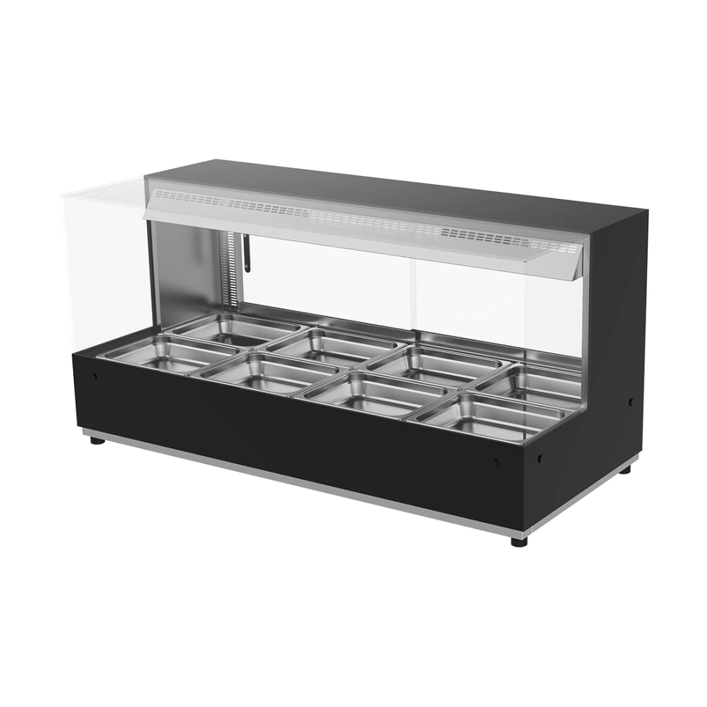 Woodson WH.HFSQB24 two-row square hot food display