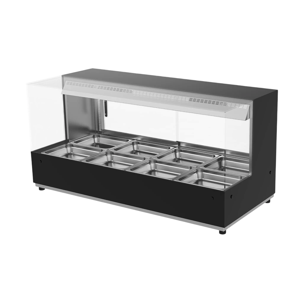 Woodson WH.HFSQB24 two-row square hot food display