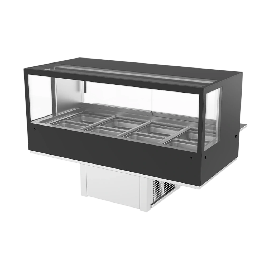 Woodson WR.CFSQB24 two-row square cold food display