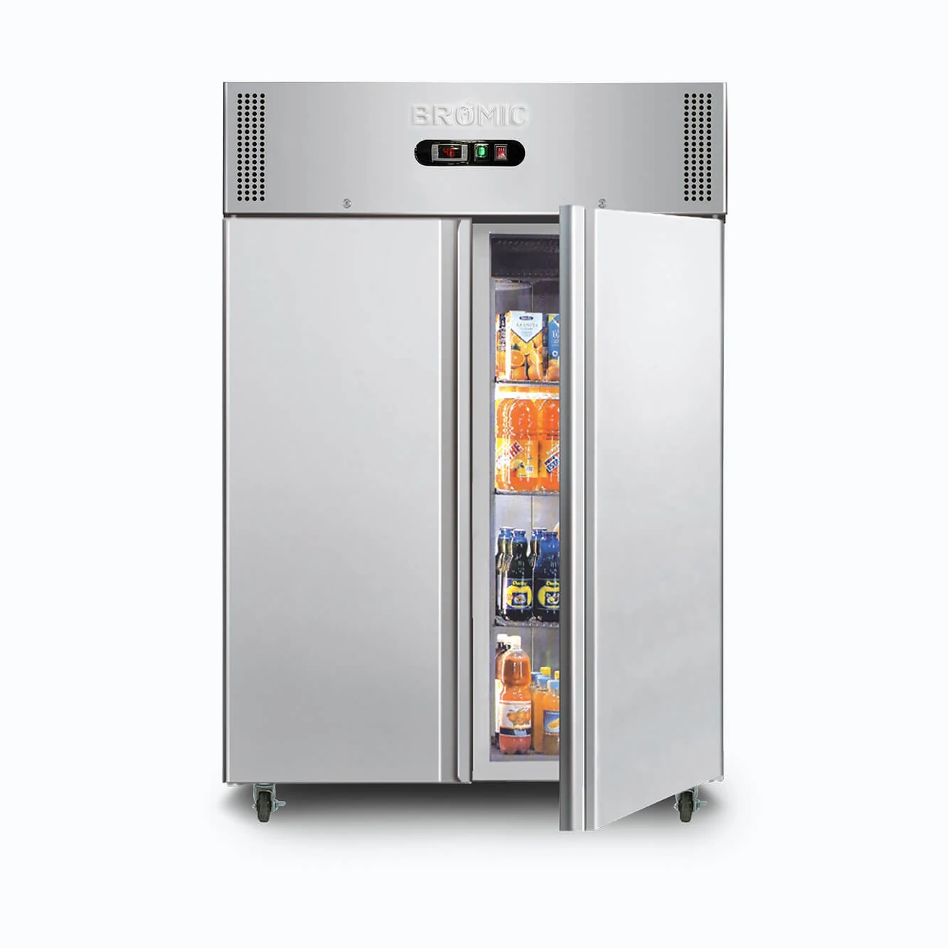 Bromic Upright Freezer - 1300L - 2 Doors - Stainless Steel product image