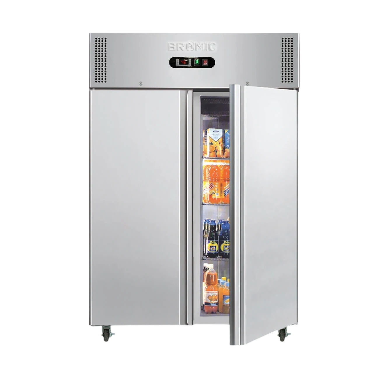 Bromic UC1300SD-NR-1 Upright Fridge - 1300L - 2 Doors - Stainless Steel product image