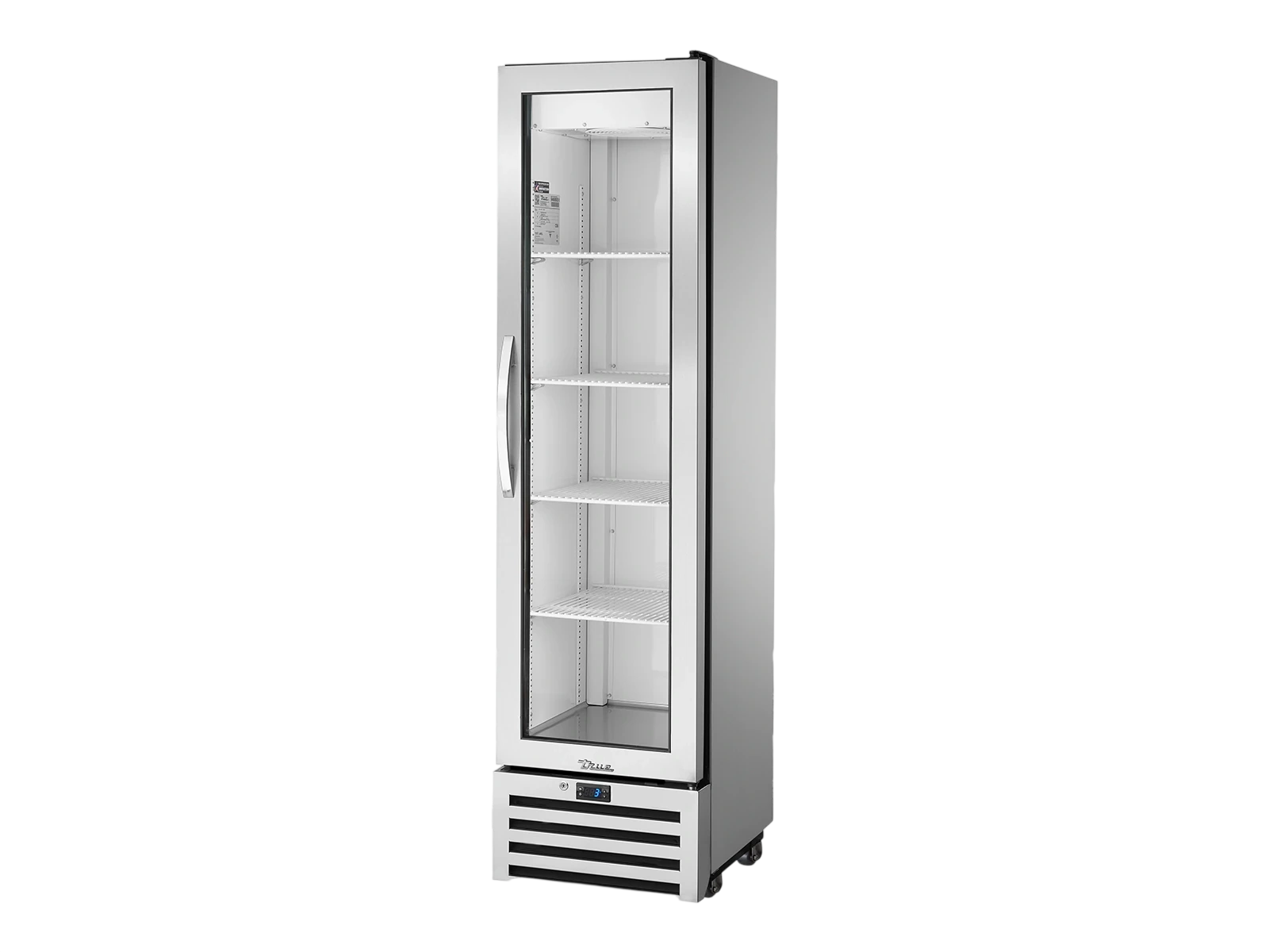 True T-11G-HC-FGD01 LH Super Slimline Upright Foodservice Refrigerator, 1 Full Glass Swing Door