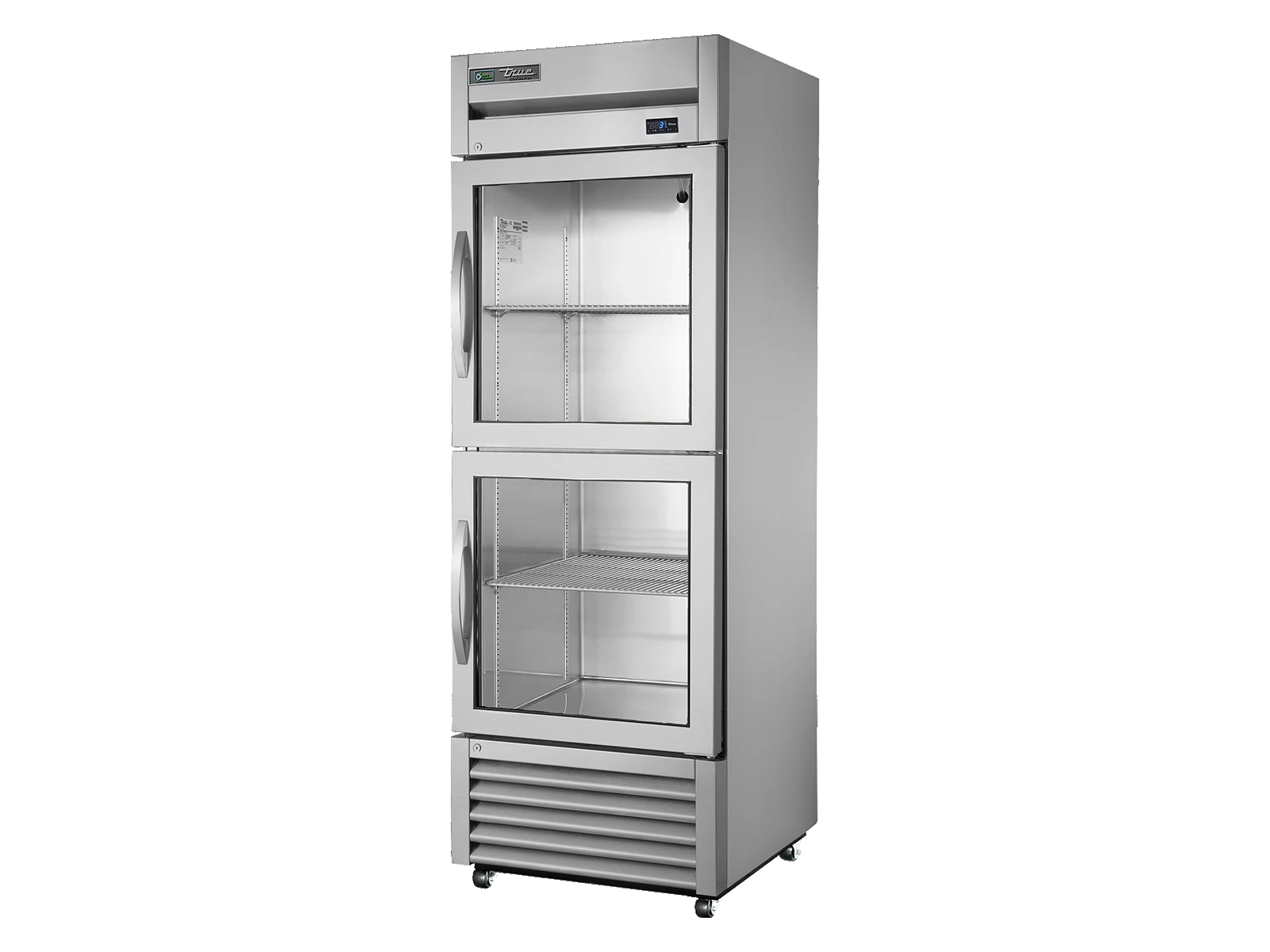 True T-23G-2-HC-FGD01 Upright Foodservice Refrigerator, 2 Half Glass Swing Doors