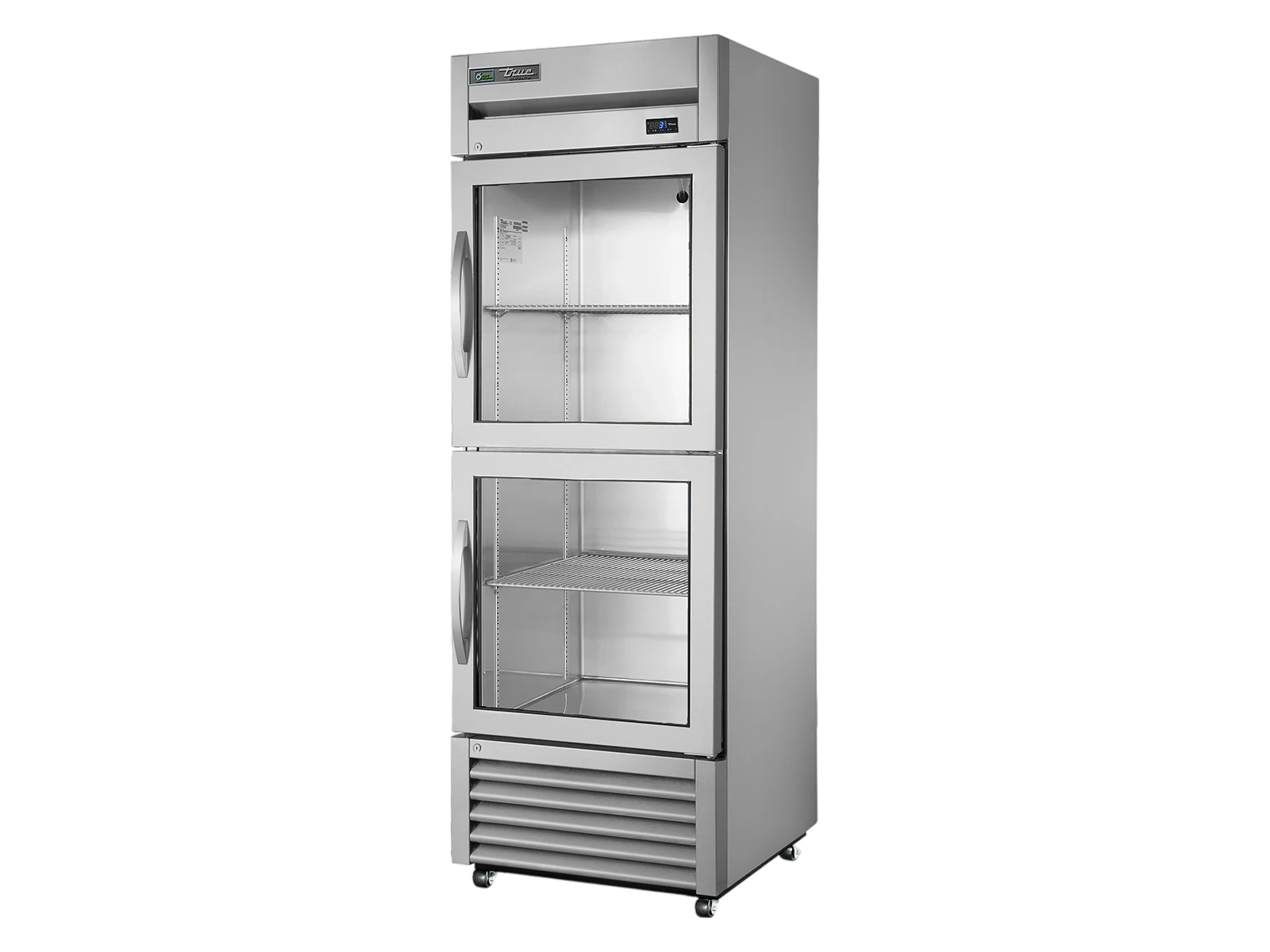 True T-23G-2-HC-FGD01 Upright Foodservice Refrigerator, 2 Half Glass Swing Doors